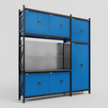M21 Modular Work Bench - H3100mm x W2880mm | Laminate WBT | Blue