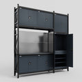 M21 Modular Work Bench - H3100mm x W2880mm | Laminate WBT | Dark Grey