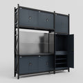 M21 Modular Work Bench - H3100mm x W2880mm | Laminate WBT | Dark Grey