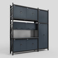 M21 Modular Work Bench - H3100mm x W2880mm | Laminate WBT | Dark Grey