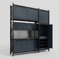 M21 Modular Work Bench - H3100mm x W2880mm | Laminate WBT | Dark Grey