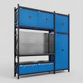 M21 Modular Work Bench - H3100mm x W2880mm | Laminate WBT | Blue