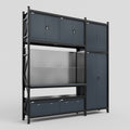 M21 Modular Work Bench - H3100mm x W2880mm | Laminate WBT | Dark Grey
