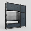 M21 Modular Work Bench - H3100mm x W2880mm | Laminate WBT | Dark Grey