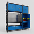 M21 Modular Work Bench - H3100mm x W2880mm | Laminate WBT | Blue