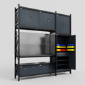 M21 Modular Work Bench - H3100mm x W2880mm | Laminate WBT | Dark Grey