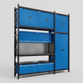 M21 Modular Work Bench - H3100mm x W2880mm | Laminate WBT | Blue