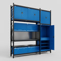 M21 Modular Work Bench - H3100mm x W2880mm | Laminate WBT | Blue