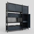M21 Modular Work Bench - H3100mm x W2880mm | Laminate WBT | Dark Grey