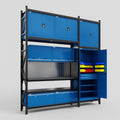 M21 Modular Work Bench - H3100mm x W2880mm | Laminate WBT | Blue