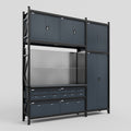 M21 Modular Work Bench - H3100mm x W2880mm | Laminate WBT | Dark Grey