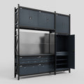 M21 Modular Work Bench - H3100mm x W2880mm | Laminate WBT | Dark Grey