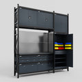 M21 Modular Work Bench - H3100mm x W2880mm | Laminate WBT | Dark Grey