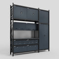M21 Modular Work Bench - H3100mm x W2880mm | Laminate WBT | Dark Grey