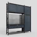 M21 Modular Work Bench - H3100mm x W2880mm | Laminate WBT | Dark Grey