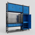 M21 Modular Work Bench - H3100mm x W2880mm | Laminate WBT | Blue