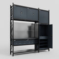 M21 Modular Work Bench - H3100mm x W2880mm | Laminate WBT | Dark Grey
