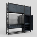M21 Modular Work Bench - H3100mm x W2880mm | Laminate WBT | Dark Grey