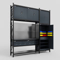 M21 Modular Work Bench - H3100mm x W2880mm | Laminate WBT | Dark Grey