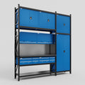 M21 Modular Work Bench - H3100mm x W2880mm | Laminate WBT | Blue