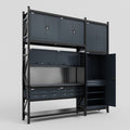 M21 Modular Work Bench - H3100mm x W2880mm | Laminate WBT | Dark Grey