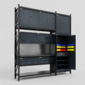 M21 Modular Work Bench - H3100mm x W2880mm | Laminate WBT | Dark Grey