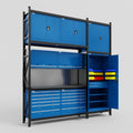 M21 Modular Work Bench - H3100mm x W2880mm | Laminate WBT | Blue