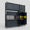 M21 Modular Work Bench - H3100mm x W2880mm | Laminate WBT | Dark Grey
