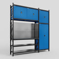 M21 Modular Work Bench - H3100mm x W2880mm | Laminate WBT | Blue