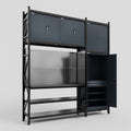 M21 Modular Work Bench - H3100mm x W2880mm | Laminate WBT | Dark Grey