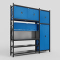 M21 Modular Work Bench - H3100mm x W2880mm | Laminate WBT | Blue
