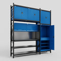 M21 Modular Work Bench - H3100mm x W2880mm | Laminate WBT | Blue