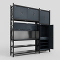 M21 Modular Work Bench - H3100mm x W2880mm | Laminate WBT | Dark Grey