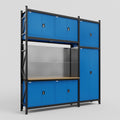 M21 Modular Work Bench - H3100mm x W2880mm | MDF WBT | Blue