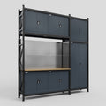 M21 Modular Work Bench - H3100mm x W2880mm | MDF WBT | Dark Grey