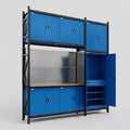 M21 Modular Work Bench - H3100mm x W2880mm | MDF WBT | Blue