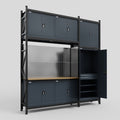 M21 Modular Work Bench - H3100mm x W2880mm | MDF WBT | Dark Grey