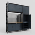 M21 Modular Work Bench - H3100mm x W2880mm | MDF WBT | Dark Grey