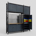 M21 Modular Work Bench - H3100mm x W2880mm | MDF WBT | Dark Grey