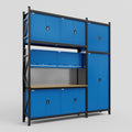 M21 Modular Work Bench - H3100mm x W2880mm | MDF WBT | Blue