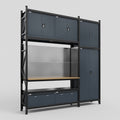 M21 Modular Work Bench - H3100mm x W2880mm | MDF WBT | Dark Grey