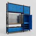 M21 Modular Work Bench - H3100mm x W2880mm | MDF WBT | Blue