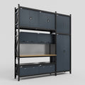 M21 Modular Work Bench - H3100mm x W2880mm | MDF WBT | Dark Grey