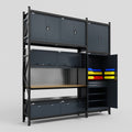 M21 Modular Work Bench - H3100mm x W2880mm | MDF WBT | Dark Grey