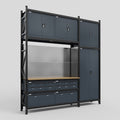 M21 Modular Work Bench - H3100mm x W2880mm | MDF WBT | Dark Grey