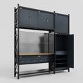 M21 Modular Work Bench - H3100mm x W2880mm | MDF WBT | Dark Grey
