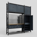 M21 Modular Work Bench - H3100mm x W2880mm | MDF WBT | Dark Grey
