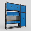 M21 Modular Work Bench - H3100mm x W2880mm | MDF WBT | Blue