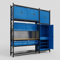 M21 Modular Work Bench - H3100mm x W2880mm | MDF WBT | Blue