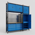 M21 Modular Work Bench - H3100mm x W2880mm | MDF WBT | Blue
